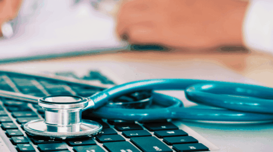 stethoscope-laptop-keyboard